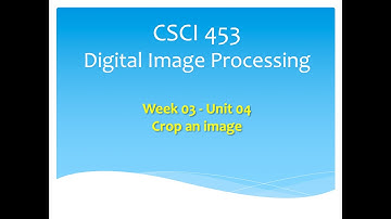CSCI453&553 Crop an image