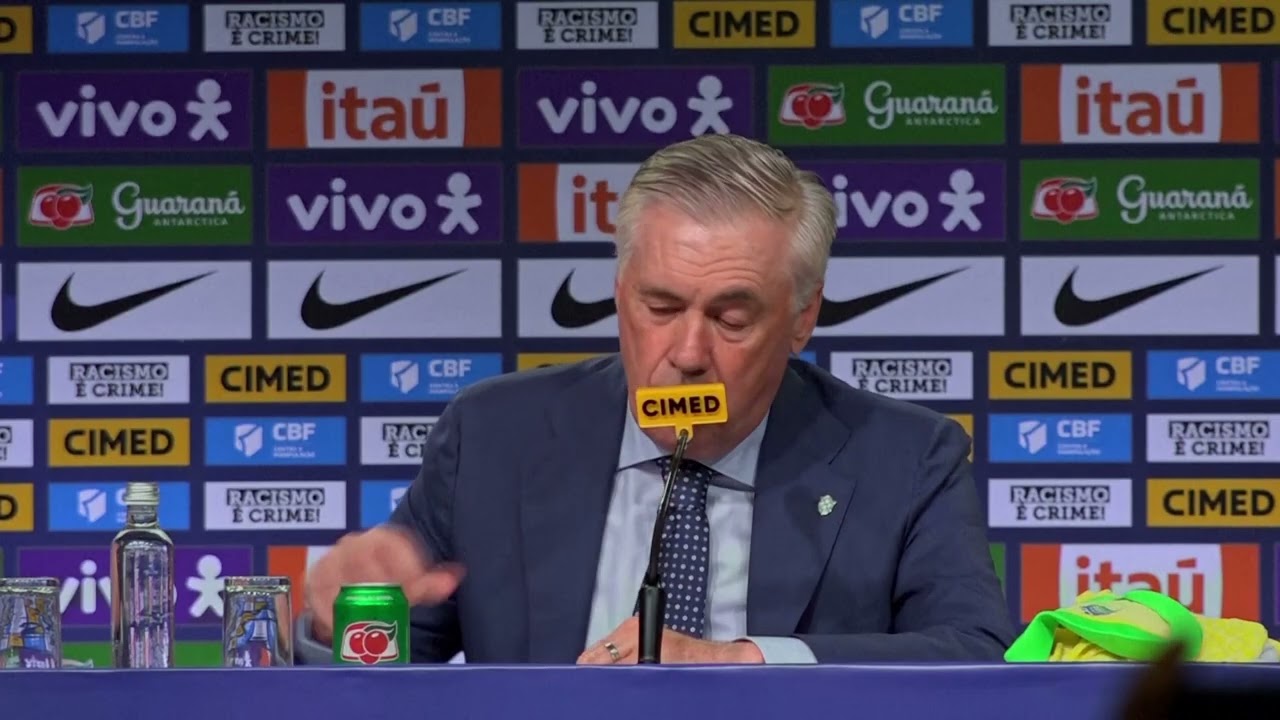 Ancelotti announces first Brazil squad for World Cup qualifiers.