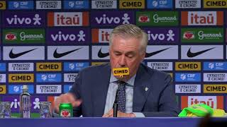 Ancelotti Announces First Brazil Squad For World Cup Qualifiers.