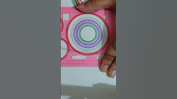 Amazing Spirograph Art 😍 #spirograph #satisfying #asmr #ytshorts #trending #art #drawing #shorts