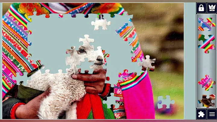 Cute baby sheep//jigsaw puzzles craft 🧩🧩//Amazing jigsaw puzzles Art 🧩 🧩//fun with puzzles 🧩//