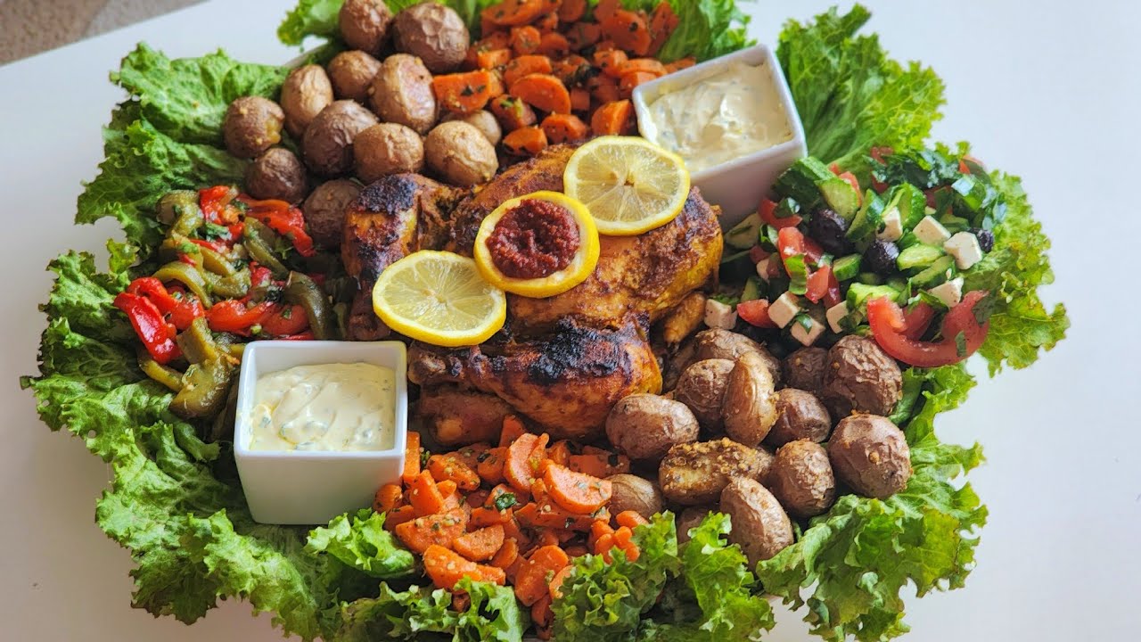 دجاج مشوي ومحمر فالفران 🍗  مع السر تحميرة  و باش يجي طايب و ميتهرسش Oven Roasted Chicken