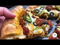 How to make a STUFFED CRUST PIZZA | Cheesy Chicken Stuffed Crust Pizza