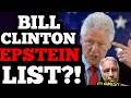 Epstein DOCS List Bill Clinton 50 TIMES?! 177 NAMES GETTING EXPOSED? Hollywood and Washington SCARED