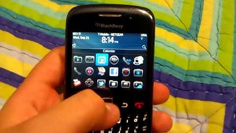 Blackberry curve 3G running OS6 on T-Mobile
