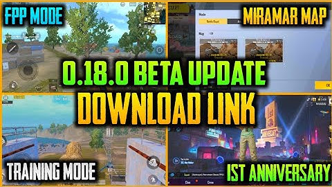 Pubg Mobile Lite New 0.18.0 Beta Update Download Link | Miramar Map, Training Mode And More