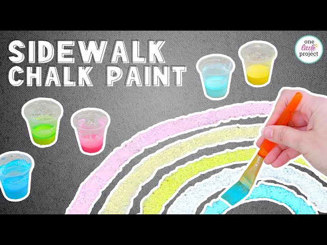 DIY Washable Sidewalk Chalk Paint ⋆ Parenting Chaos