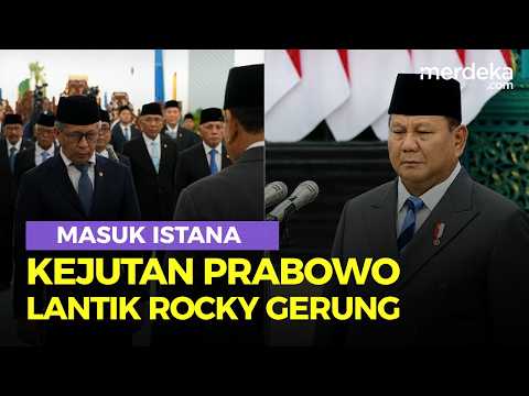 Kejutan Prabowo Lantik Rocky Gerung Jadi Anggota Wantimpres di Istana