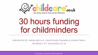 30 Hours Funding for Childminders Webinar screenshot 4