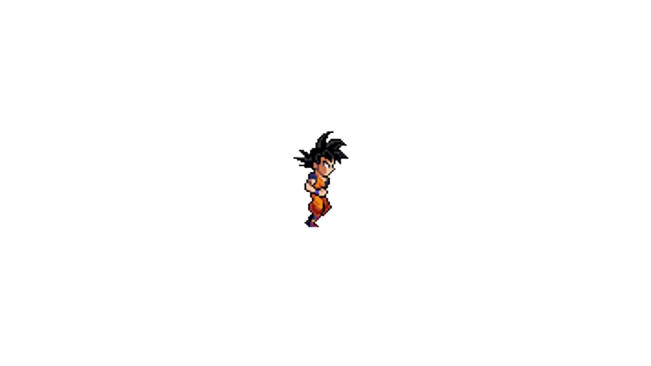 Goku running sprite animation - YouTube