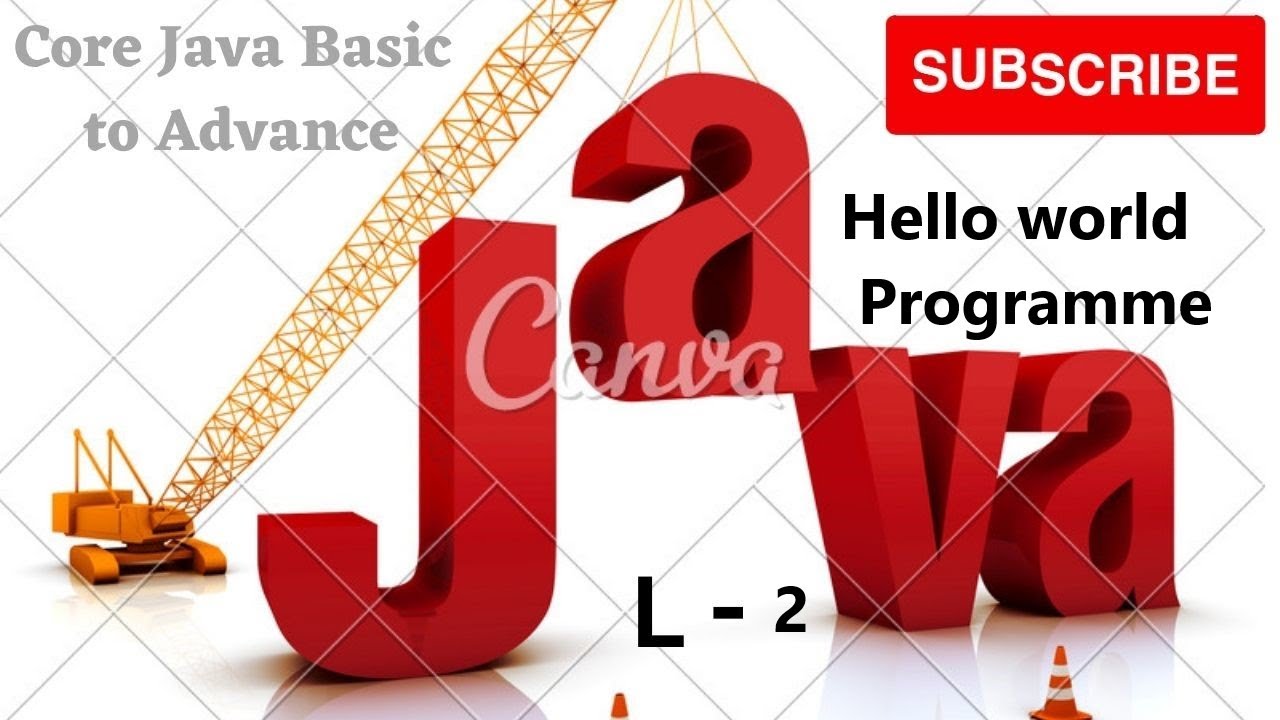 L - 2 Hello world programme in java part - 1 in hindi - YouTube