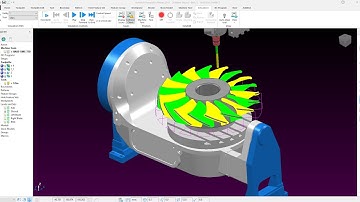 Complete 5-Axis Blisk Machining in PowerMill | Clearance Hub & Blade Finishing Tutorial