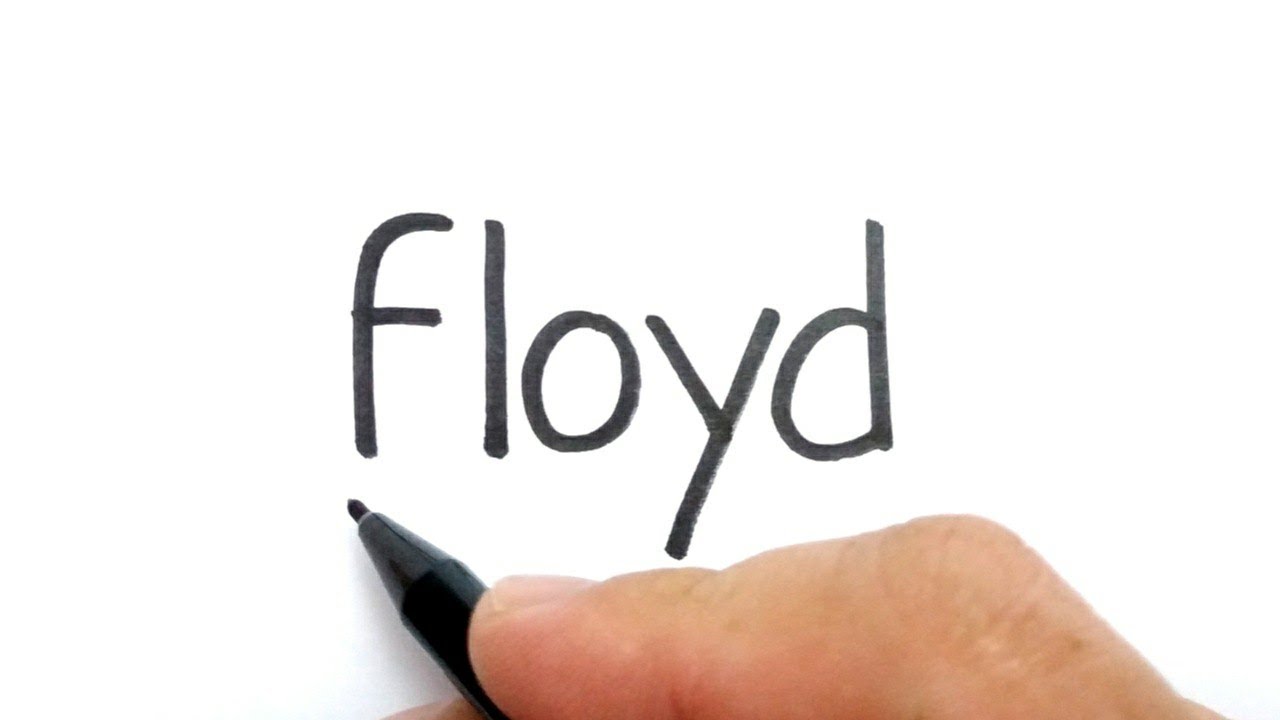 I CAN'T BREATHE, How to turn words FLOYD into GEORGE FLOYD - LET'S DRAW