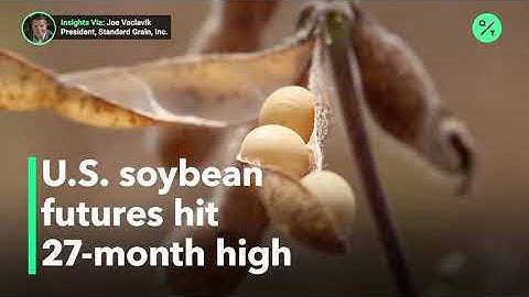 U.S. soybean futures hit 27-month high on heavy demand