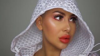 ORANGE SPRING GLITTER EYES | MAKEUP TUTORIAL