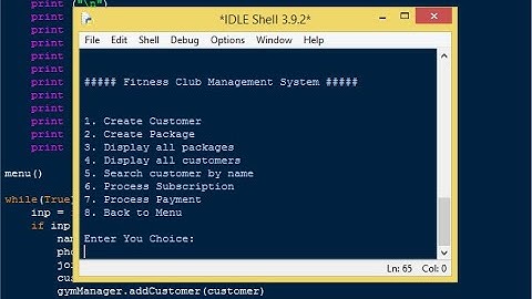 Fitness Club Management System in Python