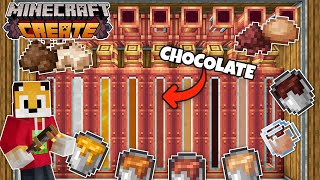 I produce every type of CHOCOLATE in Minecraft Create Mod