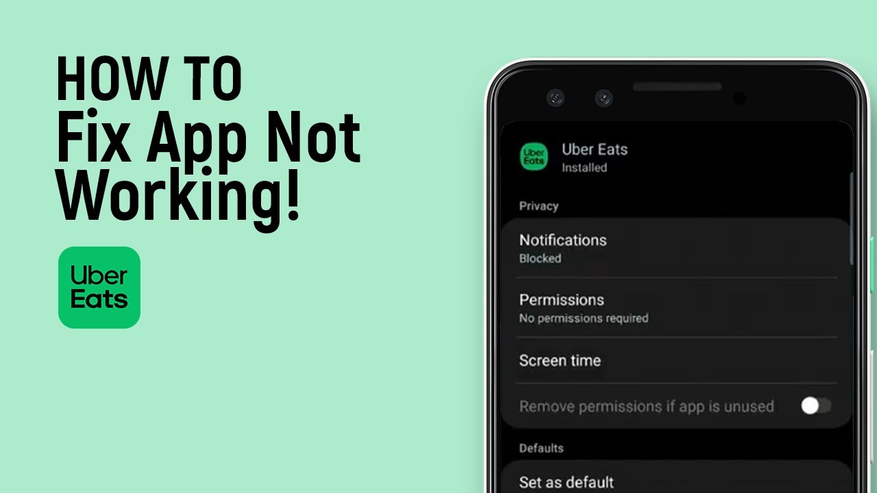 How to Fix Uber Eats App Not Working [easy] - YouTube