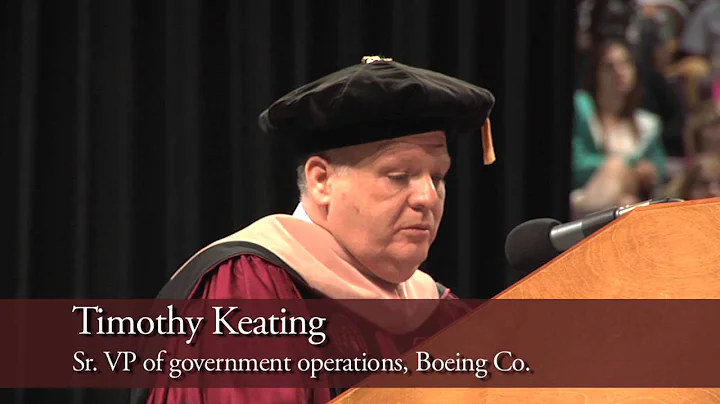 Timothy Keating speaks at UofSC Commencement