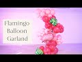 Flamingo Theme DIY Freestanding Balloon Garland Tutorial