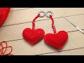 Брелок СЕРДЕЧКО вязание крючком МАСТЕР-КЛАСС для начинающих How to Crochet a Heart  for beginners