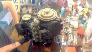 How to remove the cylinder head from a Yamaha 50HP four stroke outboard motor
