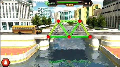 Level 1 | Bridge Construction Simulator | Walkthrough Solution | The Games