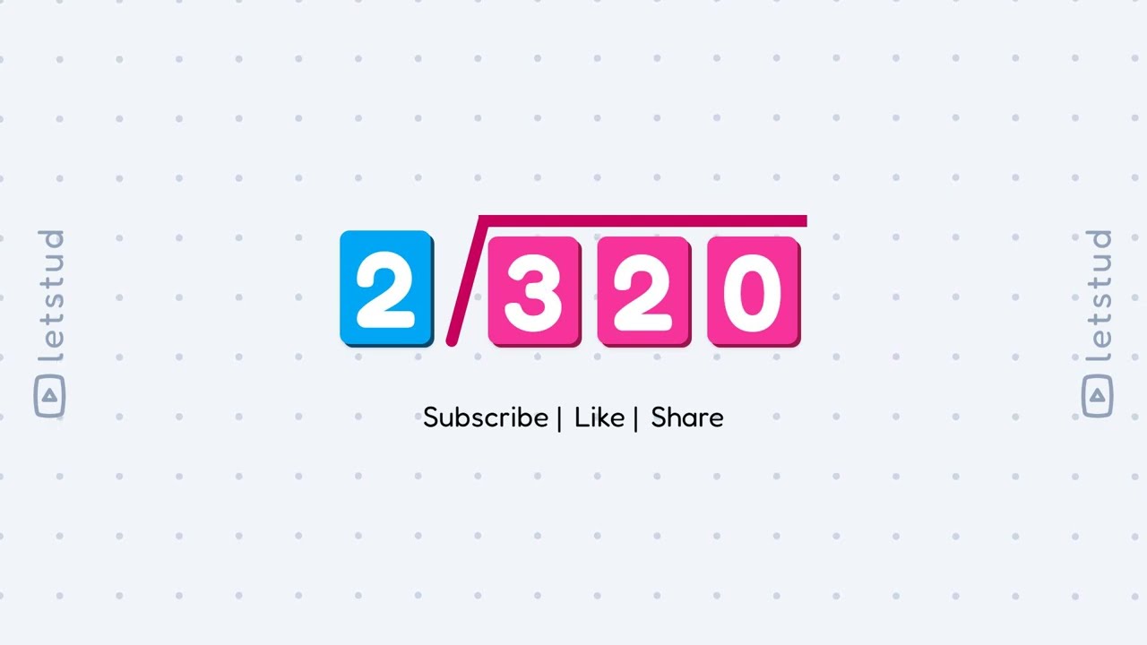 Long Division: 320 divided by 2 | Step-by-Step Math Lesson for Kids & Beginners
