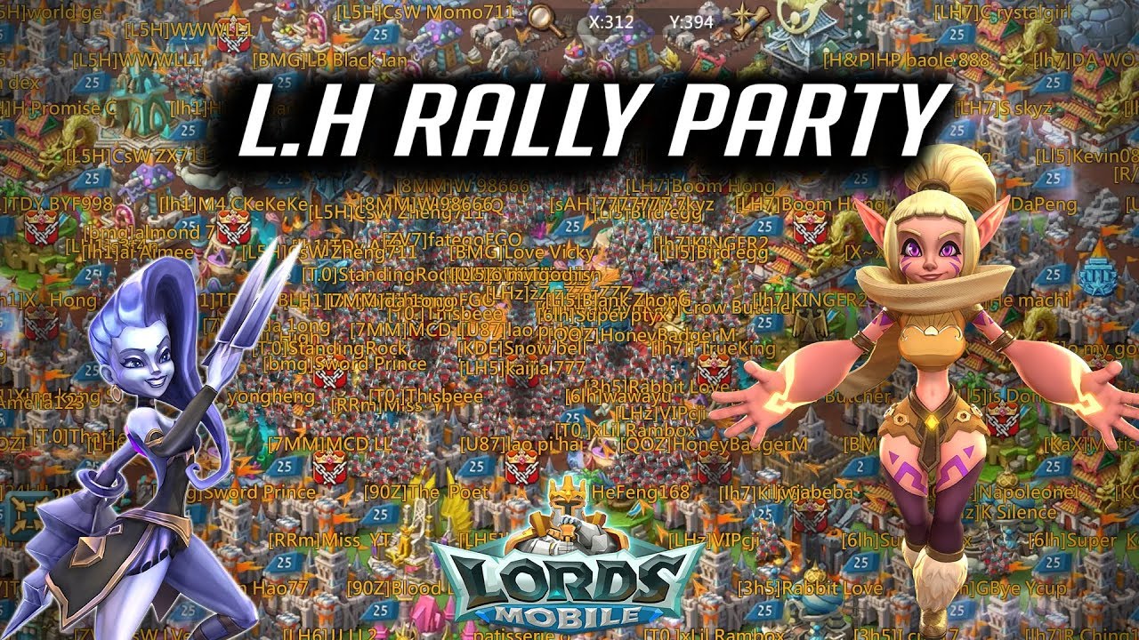 LH Rally Party & Guild Fest Rewards - Lords Mobile - YouTube