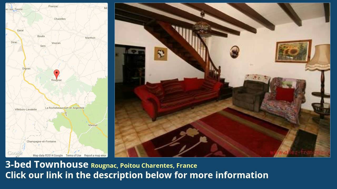 3-bed Townhouse for Sale in Rougnac, Poitou Charentes, France on frenchlife.biz townhouse vancouver