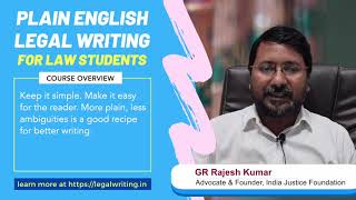 Welcome to Plain English Legal Writing for Law Students