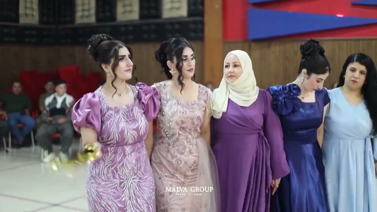 زفاف  حسين و ليلوز   رقص كردي Part 002   الفنان عامر رمو    تصوير مالفا كروب   MALVA GRUP