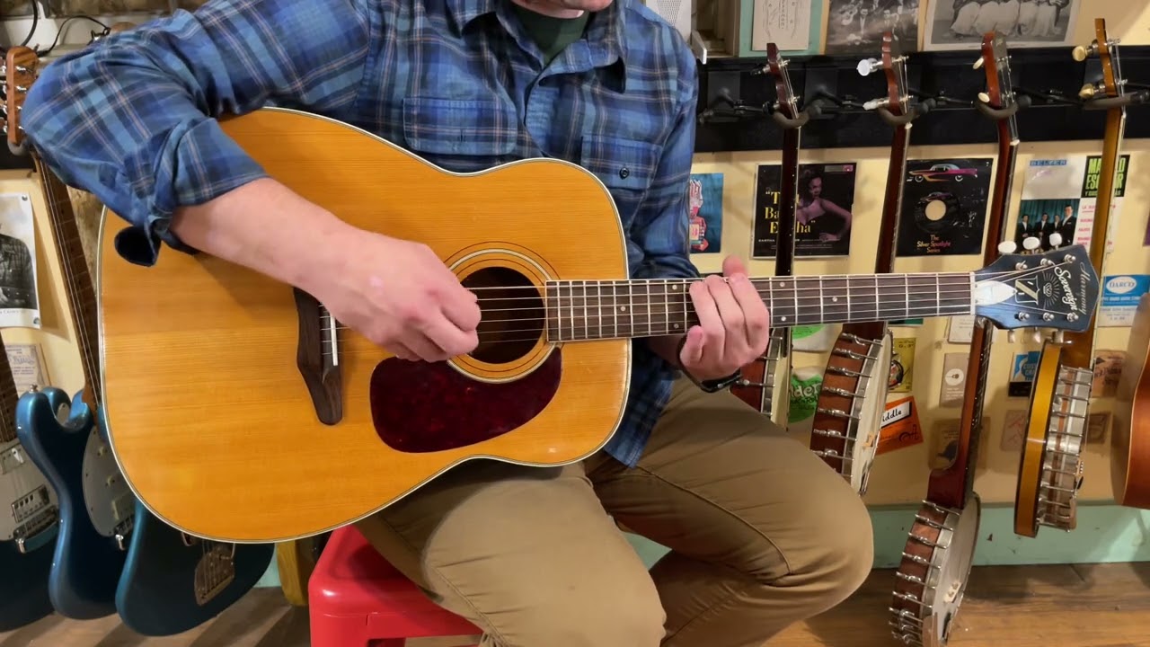 1967 Harmony H1260 Sovereign jumbo guitar - YouTube