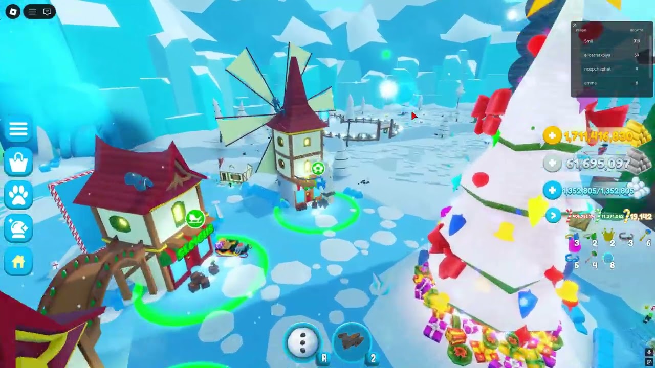 Snowman simulator roblox #roblox #snowmansimulator #christmas 