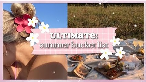 ULTIMATE: SUMMER BUCKET LIST! 30 FUN things to do this summer!☀️✨️