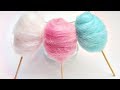 DIY РЕАЛИСТИЧНАЯ САХАРНАЯ ВАТА ДЛЯ КУКОЛ И БРЕЛКИ НА РЮКЗАК cotton candy tutorial JN Toys Select
