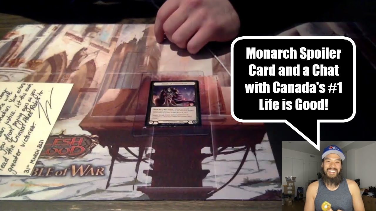 Flesh and Blood Monarch Spoiler Card Confirmed! Chat with Canada's First 1k xp player! So Swaggy!