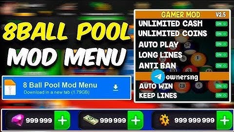  ❤️ 8ball Mod Menu for Android/iOS | Long Line Aimbot - 8ball Pool Hacks 