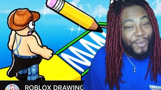 FLAMINGO IS CHAOTIC! ROBLOX DRAWING OBBY! | JOEY SINGS REACTS