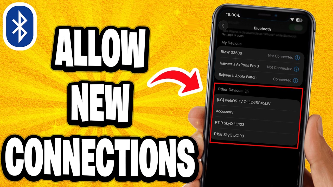 Как разрешить новые подключения по Bluetooth
