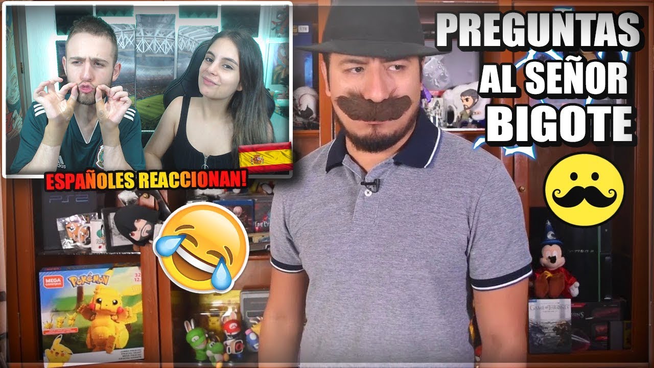 🇪🇸ESPAÑOLES REACCIONAN al FEDELOBO! | PREGUNTAS AL SEÑOR DEL BIGOTE😂