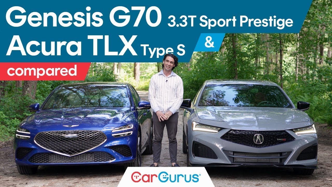 2024 Genesis G70 3.3T Sport Prestige vs. 2024 Acura TLX Type S