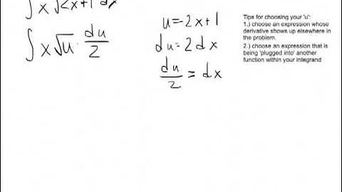 Lesson 4.11A - Integration by Substitution (multiple substitutions)