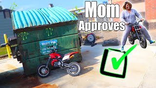 Finding A Dirtbike In The Dumpster And Bringing It Home Moms Reaction
