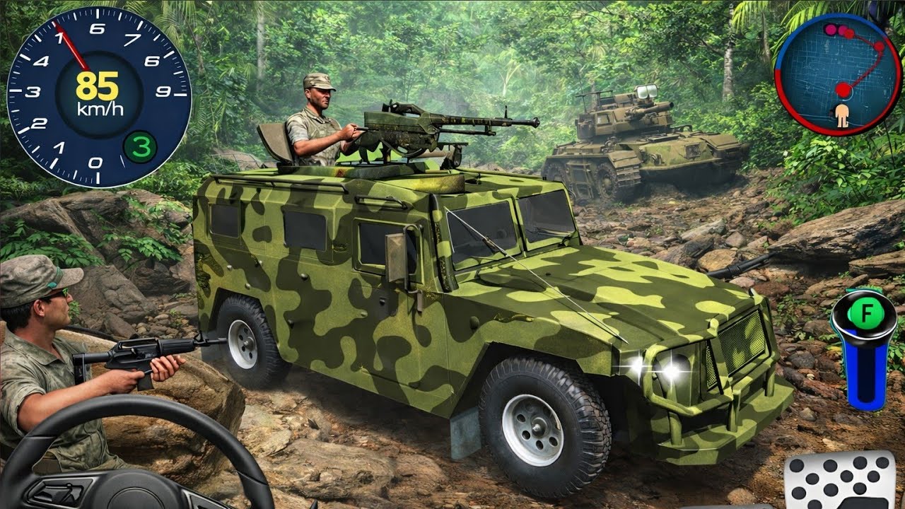 Army Truck Driving Cargo Games - US Offroad Army Truck Driving 3D 2025 - Andriod Gameplay