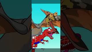 SPIDER MAN T-REX vs BAT MAN T-REX : Who Is The King Of Dinosaurs Radiation? | Godzilla Cartoon