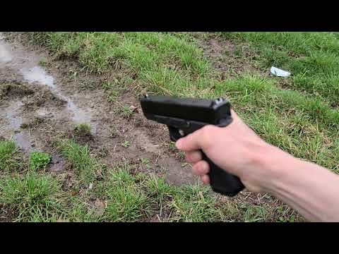 Shooting a glock 19 gen 5 into water.