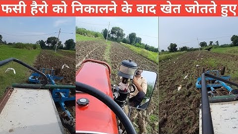 फसी हैरो को निकालने के बाद खेत जोतते हुए Eicher 242#eicher#ट्रैकटर#eicher241#eicher557#tractor#viral