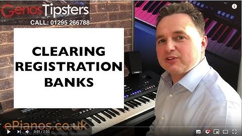 How to make a blank registration on Yamaha Genos keyboard.