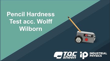 Scratch Hardness Testing with TQC Sheen - Wolff Wilborn Method